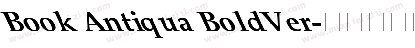 Book Antiqua BoldVer字体转换